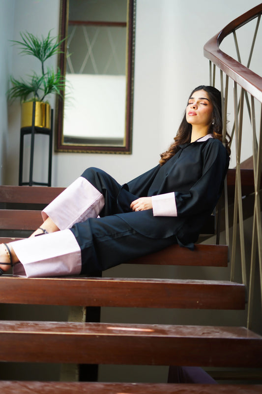 Black-Pink Co-Ord