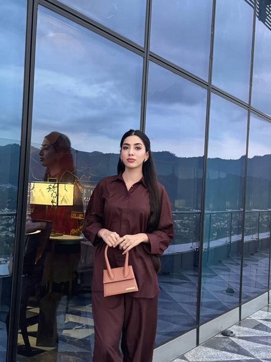THE DUO DROP PLUM (Co-Ord)