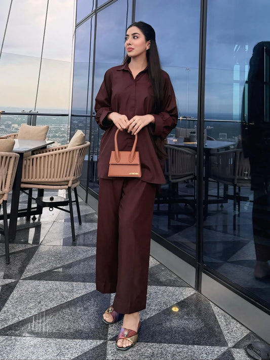 THE DUO DROP PLUM (Co-Ord)