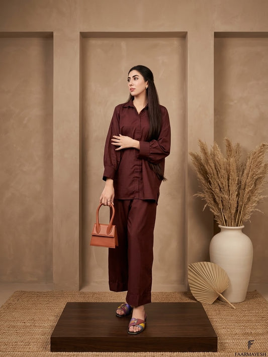 THE DUO DROP PLUM (Co-Ord)