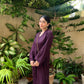 Dark Purple Kurti ( purple set-2pc )