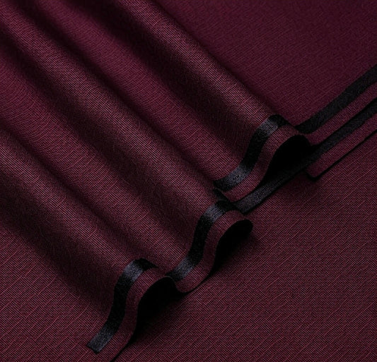 Maroon Blended Kameez Shalwar-Unstitched