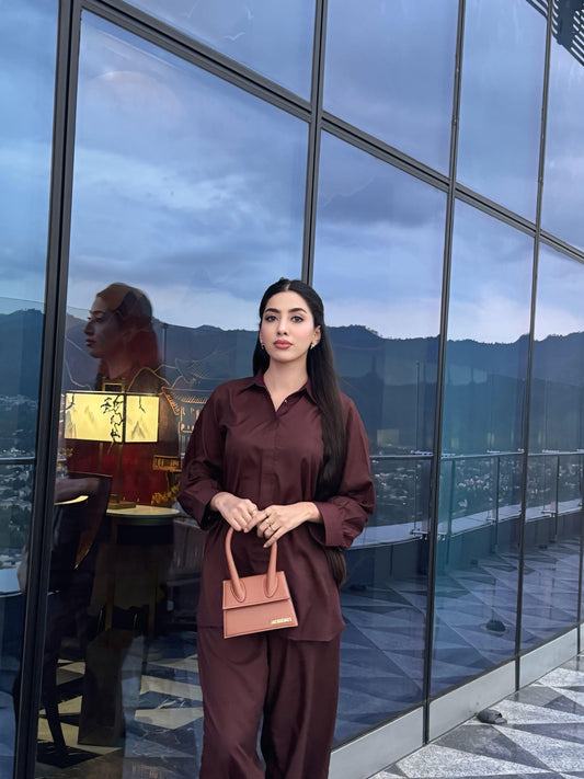 THE DUO DROP PLUM (Co-Ord)