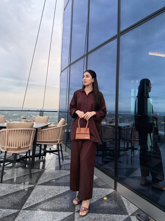 THE DUO DROP PLUM (Co-Ord)